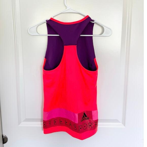 Adidas x Stella McCartney Racerback Color Black Athletic Tank Top Medium - Picture 3 of 5